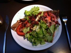 galette bretonne lardon et chèvres