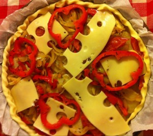 tarte aux poivrons